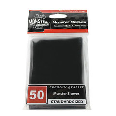 Monster Standard Size Sleeves - Black - 50ct